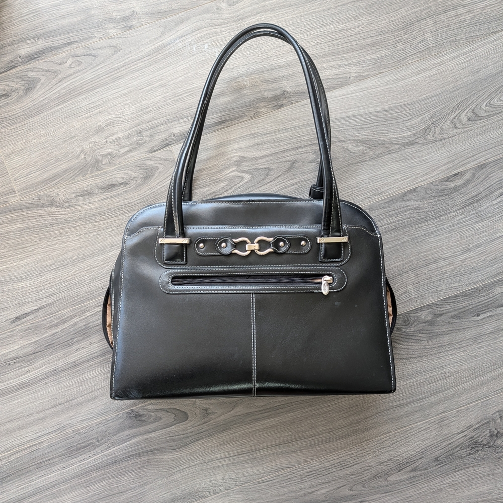McKlein Women's Oak Grove Zipper Laptop Case Black